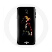 Case - Maniacase - Samsung Galaxy J5 2017 - One Piece Manga Anime Luffy - Black - Soft juoda