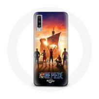 Case - Maniacase - Samsung Galaxy A70 - One Piece Poster - Silicone - Soft juoda