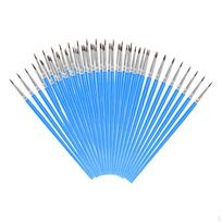 100 Pieces Detail Paint Brushes, Fine Acrylic Brushes for Nail Art Watercolor Pointed Tip blue