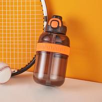 Sportinės taurės vyrams ir moterims, puodeliai su šiaudeliu studentams, nešiojamos vandens butelės su aukšta verte vasarą ir plastikinės taurės vaikams. 800ml pink