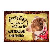 Vintage Metal Signs for Bar, Cafe, Home, Pet Shop, Wall Decor, Akita Boston Terrier, Basenji Poster, ZSS24, Every Day 20x30cm