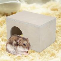 Narvo priedai Mažo gyvūno pilis namelis su laipiojimo kopėčiomis Hamsterio slėptuvė Medinis gyvūnas Flat Top