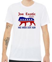 Triblend Joe Exotic The Tiger King President 2020 Make America Exotic Unisex T-Shirt S