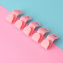 5 vnt. Drabužių pakabos jungiamasis kabliukas Namų drabužių pakabos jungtis Sagtis Sutirštintas 5PCS rožinė