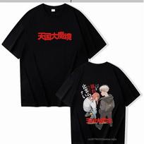 Japonijos anime „Jojo Bizarre Adventure“ marškinėliai „The World Unisexga“ grafiniai marškinėliai „Unisex“ moteriški madingi laisvalaikio marškinėliai 4XL black