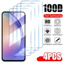 4PCS Tempered Glass For Samsung Galaxy A54 A14 A53 A13 A33 A34 A52S 5G Screen Protector For Samsung A52 A73 A21S A51 A72 Glass For Samsung A50 gryna