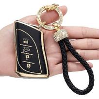 for Lexus Key Fob Cover,compatible with ES350 ES300h UX200 LS500 LS500H LC500 LC500h Smart Key Premium Soft TPU Anti-dust Full Protection juoda
