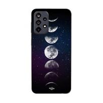 Case - Maniacase - Samsung Galaxy A52 5G - Soft - Black - Moon, phase, night, star juoda