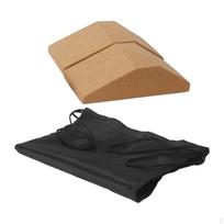Kamštinis pritūpimų pleištas Aukšto tankio Lengvas Rampa Jogos priemonė Priedas Nešiojamas Patvarus 2 Piieces with bag beige