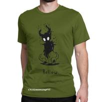 Unisex Hollow Void Game Hollow Knight Tshirt Cotton Clothes Vintage Harajuku Crew Neck Tees Original T-Shirt L black