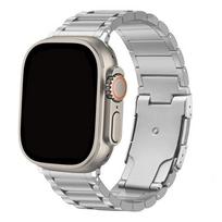 Titano metalinis dirželis Apple Watch apyrankei 44mm 45mm 40mm 41mm 42mm 38mm Narių apyrankė iWatch Series SE 6 5 4 7 8 ultra apyrankė 49mm For 38mm 40mm 41mm gray