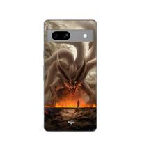 Phone Case - Maniacase - Google Pixel 7a - Silicone - Soft - Naruto Kurama juoda