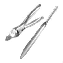 2Pcs Durian Opener Hand Tool Separator Watermelon Cutter Slicer Sheller Clamp Rustproof gray