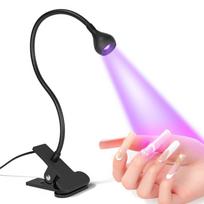 Nagų džiovintuvas Light UV Nagų lempa 395nm bangos ilgio Clip-on Desk Mini USB geliniams nagams Tingle Manikiūro salono įrankiai juoda
