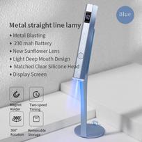 Mini rankinė UV LED lempa nagams Nešiojamas įkraunamas nagų džiovintuvas, skirtas kietinti gelinį lakavimą su manikiūro aparatu gray