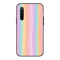 Rainbow Watercolor Phone Case For Realme GT 2 9i 8i 7i Pro X50 X2 C21 C20 C11 C3 Soft Black Phone Cover Realme GT 2 Pro beige