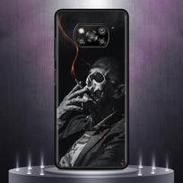 Roko ir Roll'o kaukolė skirta Xiaomi Mi Poco X3 NFC 10T Pro Note 10 Lite 9T Minkštas telefono buferio dėklas M3 11 F3 CC9e F1 Atsparus smūgiams dangtelis Mi Poco X3 NFC