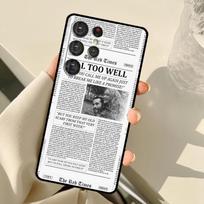 Getaway Car Newspaper For Samsung Galaxy S22 Ultra S21 S20 FE S8 S9 S10 Note 10 Plus Note 20 Ultra Phone Case Galaxy S8