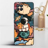 Dėklas For Realme 8 C21y GT Neo 2 3 8i C21 7 C11 6 C12 C35 C3 GT 9 Pro C12 Master Funda Telefono Dangtelis Astronautas Visata Realme 9 4G black