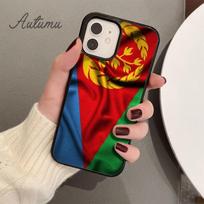 Eritrea Flag Phone Case for iPhone 11 12 13 14 Pro Max mini X XR XS SE 2020 5 6S 7 8 Plus Samsung Galaxy S21 S22 Cover shell Samsung S22ultra black