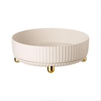 Makeup Organizers 360 Rotating Cosmetic Storage Box Display Shelf Skincare Storage Case Of Bathroom Home Organizer holder white