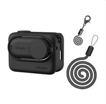 Silikoninis dėklas Insta360 GO 3, skirtas Insta360 Go 3 veiksmo kamerai, apsauginis dangtelis su objektyvo apsaugine plėvele, priedai