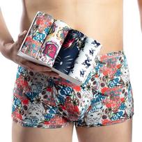 4PCS Men Boxer Shorts Men's Underwear Boxers Homme Soft Solid Boxershorts Male Panties Seamless Underpants XXXXL black