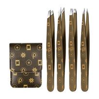 1PC Eyebrow Clip Tool set Tweezers Beard Puller Stainless Steel Slant Head