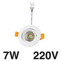 LED lubinis šviestuvas 220V įleidžiamas LED taškinis šviestuvas 7W 12W 20W apvalus LED lubinis šviestuvas šaltai šilta balta lemputė namams parduotuvei Warm White