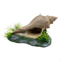 Akvariumo ornamentas koralų dekoras Lengvai valomas dekoras Prieglauda Amatai Naminių gyvūnėlių priedai Statula Rectangle Shell gray