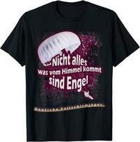 Paratrooper Saying What Comes From Heaven Premium Unisex T-Shirt S
