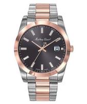 Mathey-Tissot Mathy I Two Tone Stainless Steel Black Dial Quartz H450RN Men's Watch juoda
