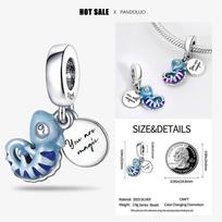 Fits  S925 Original Bracelets Chameleon Luminous Firefly Butterfly Silver S925 Charms Beads Fine DIY Jewelry Making Gift