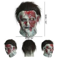 Helovino Baisi Zombio Kaukė Zombio Kaukė Kraupūs Helovino Rekvizitai Baisi Realistiška Veido Kaukė Suaugusiųjų Vakarėlio Cosplay Rekvizitai Siaubo Užkrėsti Zombių Kaukės Adult size pilka