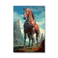 Artcozy Spray Printing Canvas Painting Waterproof and outdoor Wall Art Oil Paintings Poster For hotel Room Decor No Frame 21*30cm No Frame blue