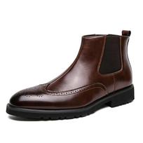 Britų stiliaus Retro Vyriški Brogues Batai Madingi Patogūs Vyriški batai 38 ruda