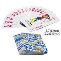 Kortos žaidimui Pepper Stalo žaidimai Vaikas Vaikai Žaislai Pokeris Mėlyna Raudona Bijūno gėlė Vaikų žaislas Kaladė Kortų žaidimas Rinkinys Kriauklės sagutė white