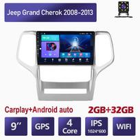 Android 2 Din Car Multimedia Player For Jeep Grand Cherok 2008-2013 Head Unit Stereo Carplay GPS Navigation BT WIFI 4+64GB 2+32GB