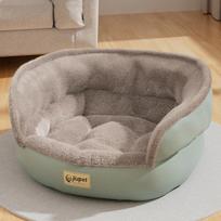 Naminių gyvūnėlių lova „Four Seasons“ universali šunų sofa-lova rudeniui ir žiemai sustorėjusi plius aksominė šilta kačių lizdo kilimėlis, reikmenys augintiniams M-50x40cm gray