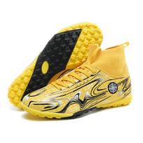 Football Shoes Men/Women's Football Boots Short -Nail High-top Socks Make Capital Outdoor Kids Football Sneakers For Boys 32 auksas