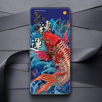 Piešimas Dragon telefono dėklas, skirtas Samsung Galaxy A32 A33 A31 A23 A22 A21S A13 A12 A11 A03 A02 silikoniniai dėklai, padengti Tiger Birds Anime Samsung A01 blue
