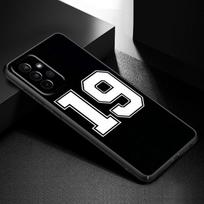 Black Number Phone Case For Samsung Galaxy A21 A30 A50 A52 S A13 A22 A32 A33 A53 A73 5G A11 A12 A31 A51 A70 A71 A72 Black Cover Samsung A73 5G black