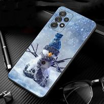 Telefono dėklas Samsung Galaxy A52s A73 A72 A53 A33 A32 A22 A02s A21s A12 A31 A51 A71 A41 A23 A11 Dėklas Kalėdos Sniego senis Samsung A91