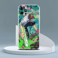 Skaidrus dėklas Apple iPhone 14 13 11 12 Pro 7 8 Plus XR X XS Max 6 6S 14Pro silikoninis telefono dangtelis animacinio grandininio pjūklo žmogaus raštas iPhone 14