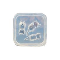 3D Nail Art Decorations Silicone Mold  Resin Epoxy Mould ts Shape Ear Rings Hooks Jewelry Pendants Making Mold white