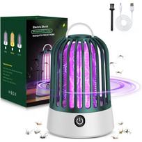 2 viename „Bug Zapper“ vidaus elektroninis uodų užtrauktukas, USB įkraunamas uodų gaudyklė, lauko vaisinių musių žudikas, vidinis LED žibintas 1set