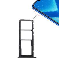 SIM kortelės dėklas + Micro SD kortelės dėklas, skirtas Huawei Honor 8X juoda