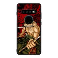 GX165 One Piece Roronoa Zoro Silikoninis minkštas dėklas, skirtas Samsung S6 S7 Edge S8 S9 S10 S10E S20 Fe S21 S21s S30 Ultra Plus Lite Samsung S21 Ultra brown