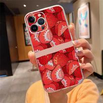 Mielas braškių telefono dėklas, skirtas iphone 15 14 Pro Max 13 12 11 Pro Max XSMax XR 12 13 mini 14 Plus iphone 15Pro red