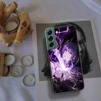 Genshin Impact Raiden Shogun Clear Phone Case For Samsung Galaxy A12 A22 A32 A42 A52 A72 A54 A34 A24 A14 A73 A53 A33 A23 A13 5G Samsung A23 black